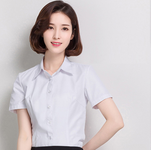 职业衬衣女短1