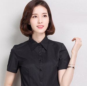 职业衬衣女短4